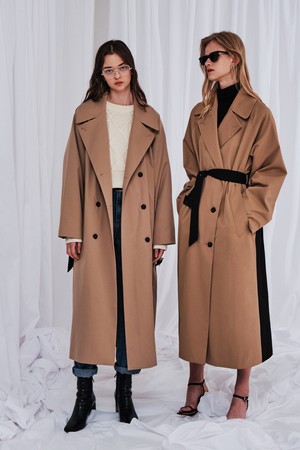 [21FW] COLORED TRENCH COAT - BEIGE