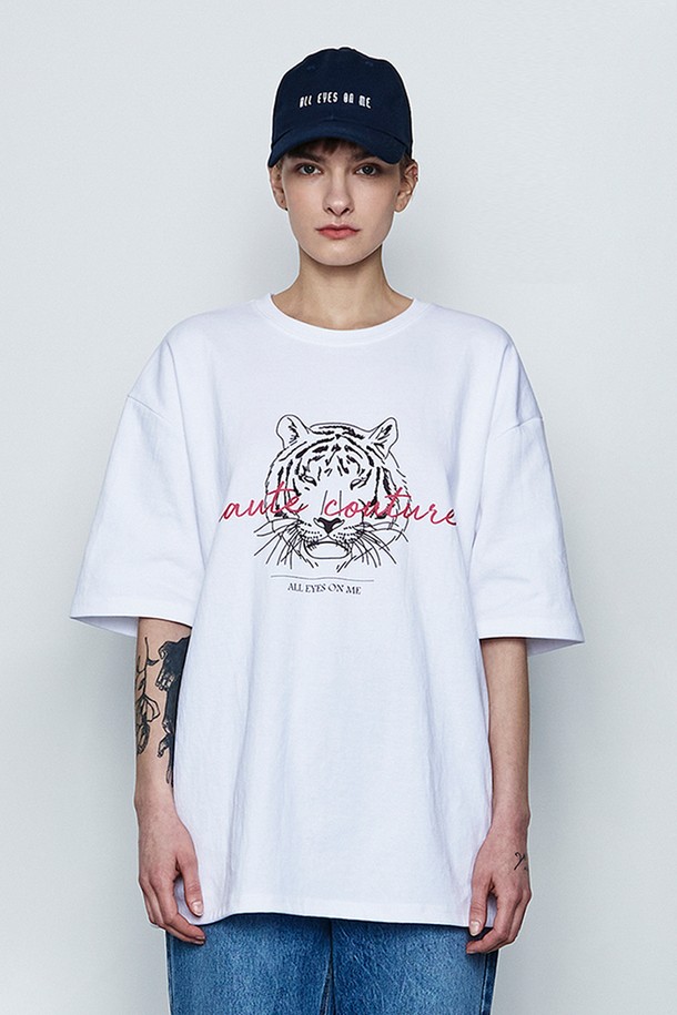 make a toast - 반소매 티셔츠 - [22SS] TIGER BOXY T-SHIRTS - White