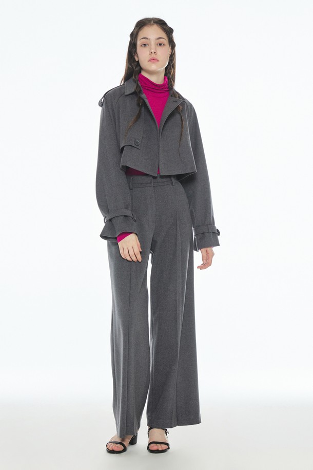 make a toast - 롱/미디팬츠 - [22FW] Basic wide pants - GRAY