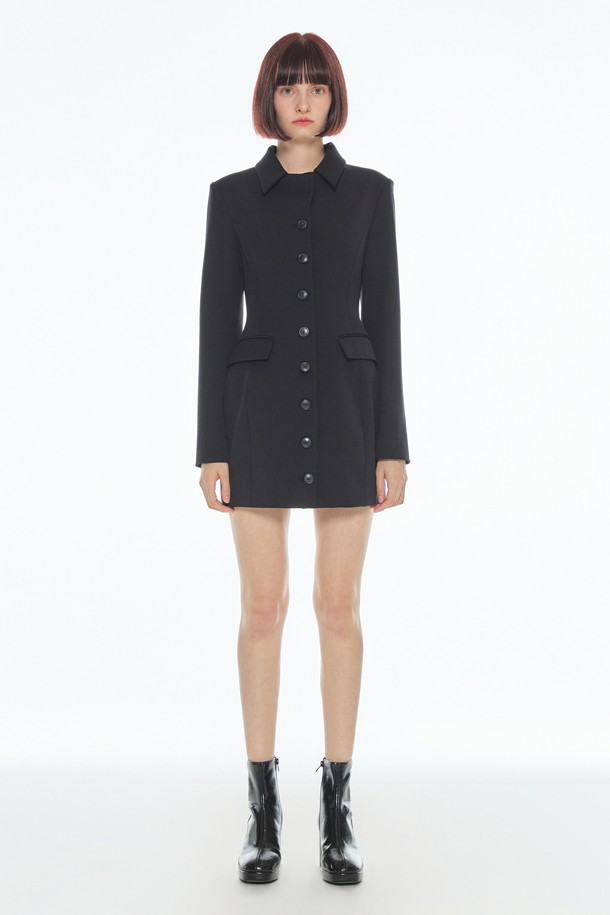 make a toast - 긴소매 원피스 - [22FW] Classical Jacket Dress - BLACK