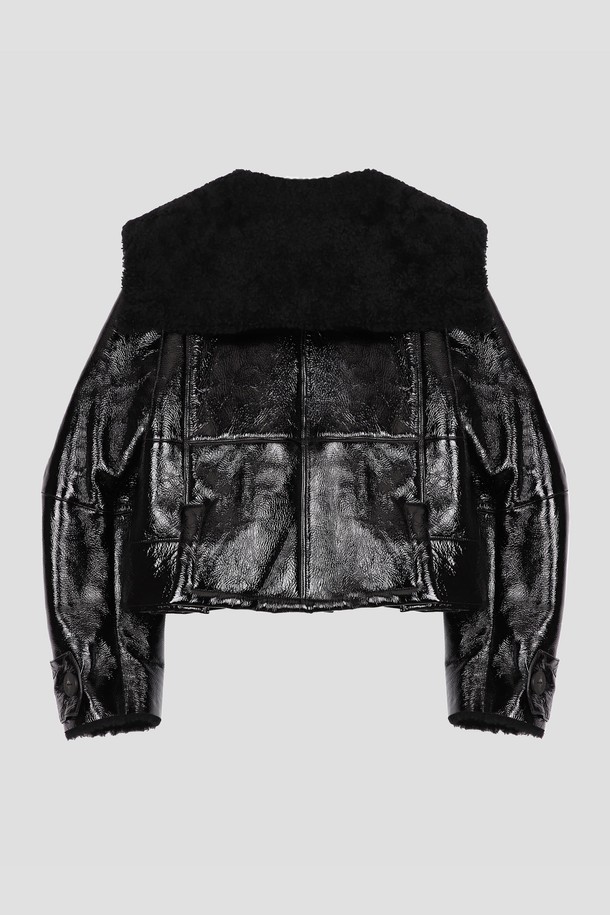 WOVEMENT - 자켓 - [22FW] Glitter Short Mustang - Black