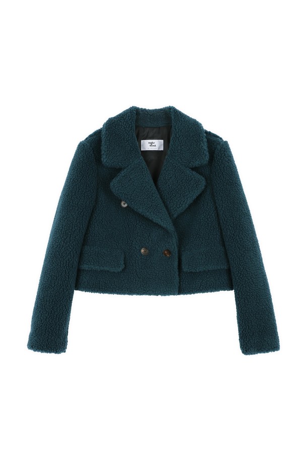 make a toast - 자켓 - [22FW] Dumble crop coat - GREEN