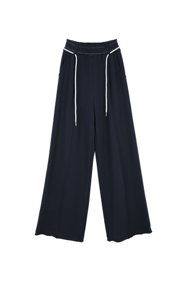 make a toast - 트레이닝 팬츠/조거 - [22FW] Wide training pants - NAVY