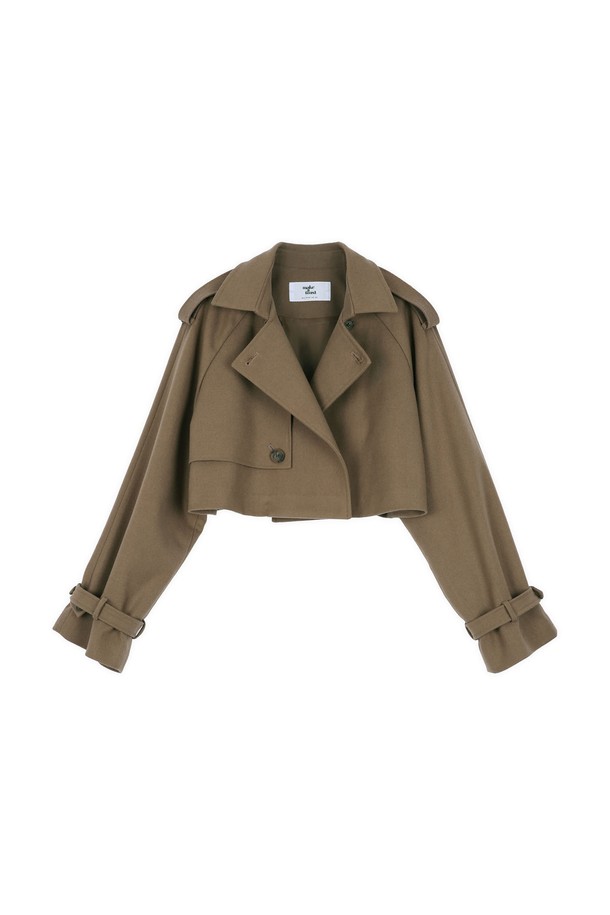 make a toast - 자켓 - [22FW] Crop Epaulet Jacket - BROWN