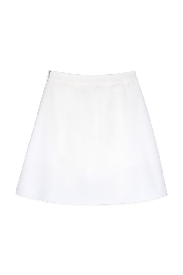 make a toast - 미니스커트 - [22SS] UNBALANCED PLEATS SKIRT - White