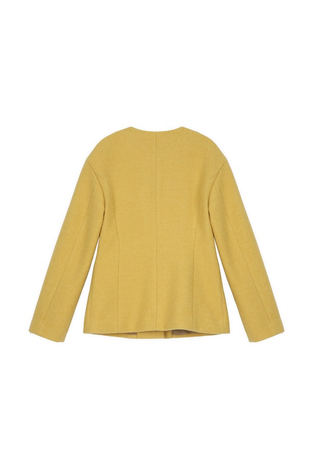 make a toast - 자켓 - [22FW] No collar jacket - YELLOW