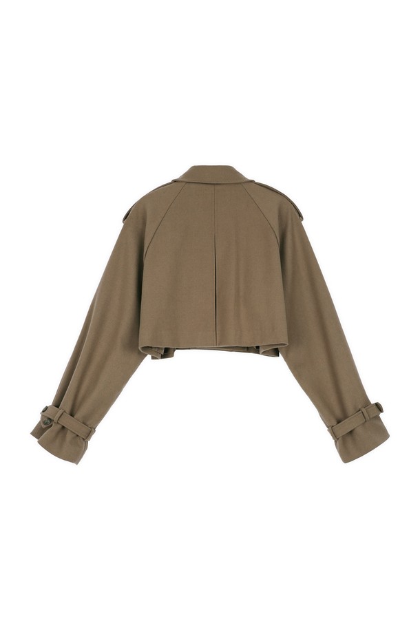 make a toast - 자켓 - [22FW] Crop Epaulet Jacket - BROWN