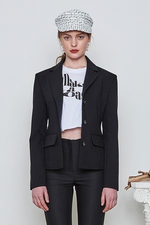 [22SS] SLIM SHORT JACKET - Black