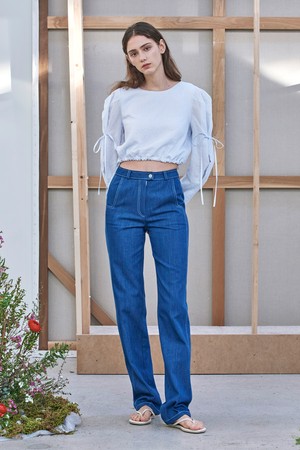 [22SS] Heart Point Pocket Pants - Blue