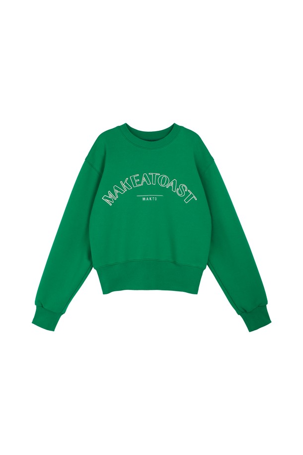 make a toast - 스웻셔츠 - Classic Logo Sweatshirts GREEN MBCSTO015GN