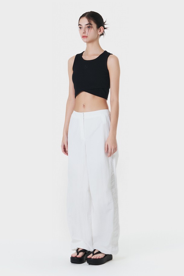 make a toast - 롱팬츠 - side shirring jogger pants WHITE MBCSPA005WH