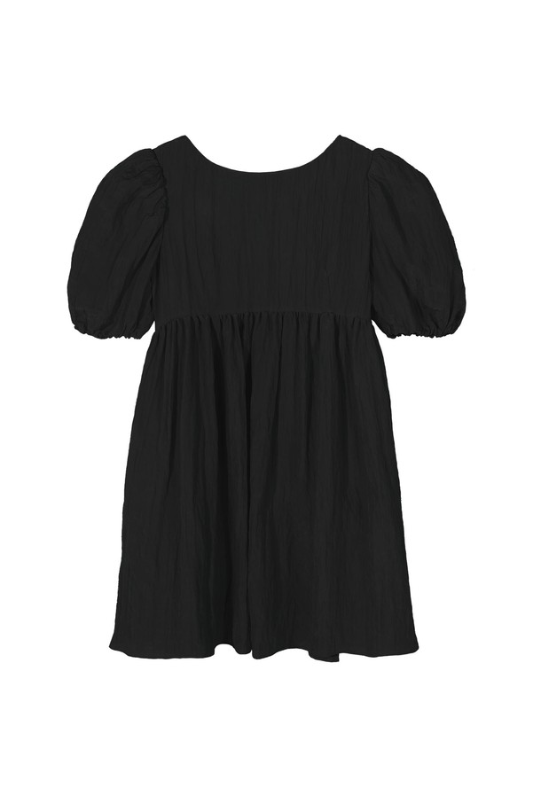 make a toast - 반소매 원피스 - Puff balloon mini dress BLACK MBCSOP008BK