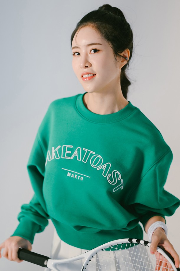 make a toast - 스웻셔츠 - Classic Logo Sweatshirts GREEN MBCSTO015GN