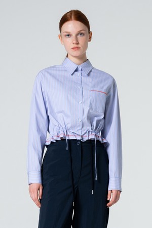 Striped String Shirt LIGHT-BLUE MBCSTO018LB