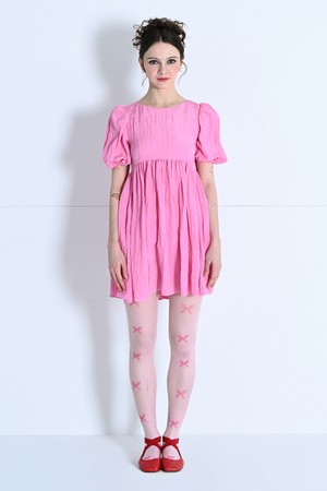 Puff balloon mini dress PINK MBCSOP008PK