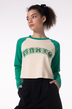 Makto raglan vintage short top MBCFTO001BE