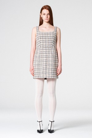 Tweed mini dress CHECK WBCFOP002CK