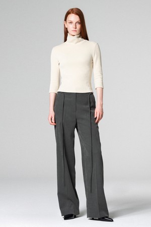 Comfy wide-fit pants GREY WBCFPA003GR