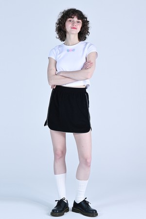 [24SS] COZY JAM MINI SKIRT BLACK WBDSSK002BK