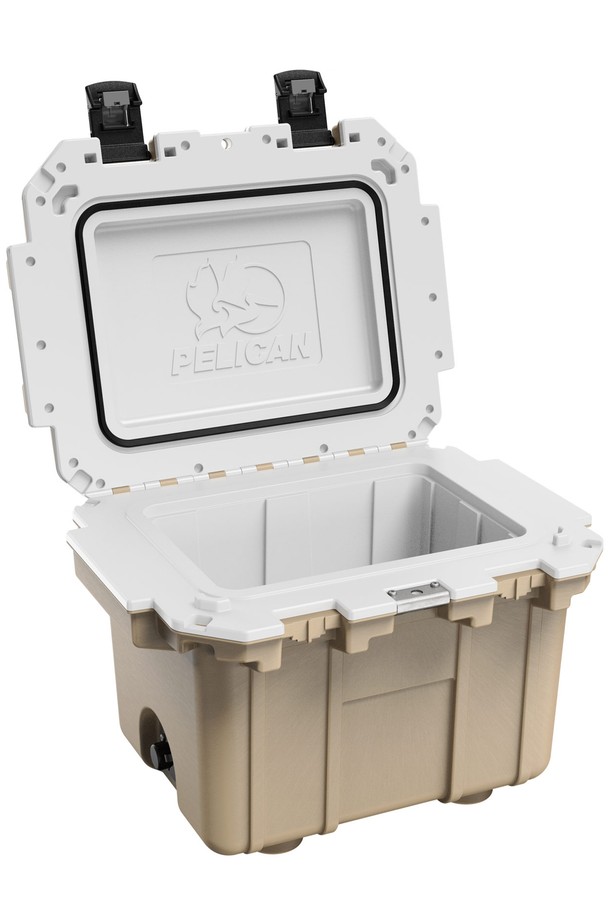 펠리칸 엘리트 쿨러 아이스박스 30QT(31.18L)는 캠핑과 여행에 적합한 아이스박스/쿨러입니다. 회전 성형 구조와 우레탄 폼 단열, 이중벽 단열을 통해 냉장고급 보냉 성능을 제공하며, 다양한 색상(White/Gray, Tan/White, Dark Gray/Green, Cool Blue/Gray, Hunter Green/Tan, Sage/Gray, Cement/White)으로 출시됩니다. 이중 핸들 시스템, 스테인리스 하드웨어, 병따개 내장, 배수구, Press and pull latch 잠금 방식 등 사용자 편의를 위한 기능들을 갖추었습니다.
