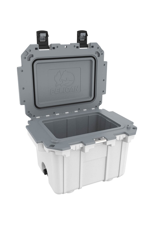 펠리칸 엘리트 쿨러 아이스박스 30QT(31.18L)는 프리저급 단열 성능과 31.18L의 넉넉한 사이즈를 자랑하며, 캠핑, 피싱, 아웃도어 활동에 최적화된 아이스박스입니다. 회전성형 방식으로 제작되어 내구성이 뛰어나며, 다양한 색상(화이트/그레이, 탄/화이트, 다크그레이/그린 등) 선택이 가능합니다. 이중 핸들 시스템, 누름식 래치 오프너, 부식방지 스테인리스 하드웨어, 내장 병따개, 낚시자, 아이스게이지 등 아웃도어 활동에 필요한 다양한 편의 기능을 제공합니다.
