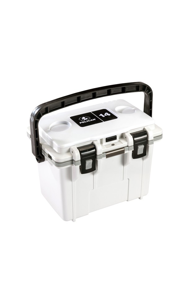 펠리칸 엘리트 쿨러 아이스박스 14QT(13.25L)는 캠핑, 피싱, 피크닉에 적합한 아이스박스입니다. ABS, 우레탄폼, 스테인리스스틸 소재로 제작되었으며, 보냉, 보온, 방수 기능을 제공합니다. 내부 트레이 시스템, 건식 보관함, 압력 해제 시스템, 병따개 내장 등 다양한 편의 기능을 갖추고 있으며, 화이트/그레이, 다크그레이/그린 등 6가지 색상으로 출시되었습니다.
