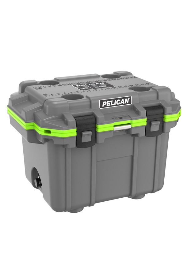 펠리칸 엘리트 쿨러 아이스박스 30QT(31.18L)는 캠핑과 피싱에 적합한 아이스박스/쿨러입니다. 플라스틱 소재로 제작되었으며, 보냉, 방수, 보온 기능을 갖춰 내용물을 안전하게 보관합니다. White/Gray, Tan/White, Dark Gray/Green 등 7가지 다채로운 색상으로 제공되며, 이중 손잡이 시스템, 4개의 컵홀더, 낚시자 눈금, 스테인리스 하드웨어, 경사형 배수구, 래치 잠금 방식, 병따개 등 실용적인 디자인을 자랑합니다.
