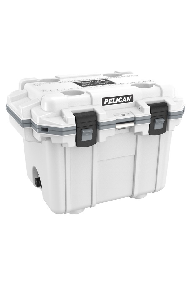 펠리칸 엘리트 쿨러 아이스박스 30QT(31.18L)는 프리저급 단열 성능과 31.18L의 넉넉한 사이즈를 자랑하며, 캠핑, 피싱, 아웃도어 활동에 최적화된 아이스박스입니다. 회전성형 방식으로 제작되어 내구성이 뛰어나며, 다양한 색상(화이트/그레이, 탄/화이트, 다크그레이/그린 등) 선택이 가능합니다. 이중 핸들 시스템, 누름식 래치 오프너, 부식방지 스테인리스 하드웨어, 내장 병따개, 낚시자, 아이스게이지 등 아웃도어 활동에 필요한 다양한 편의 기능을 제공합니다.
