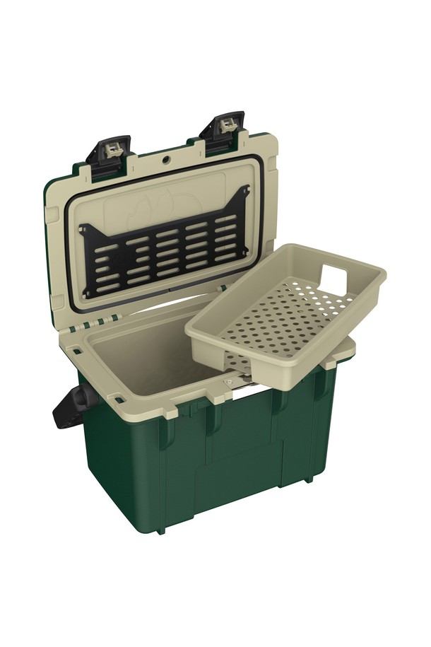 펠리칸 엘리트 쿨러 아이스박스 14QT(13.25L)는 캠핑, 피싱, 피크닉 등 다양한 야외 활동에 적합한 개인용 사이즈 아이스박스입니다. 튼튼한 ABS, 스테인리스스틸, 우레탄폼 소재로 제작되었으며, 화이트/그레이, 다크그레이/그린 등 6가지 감각적인 컬러 옵션을 제공합니다. 보냉, 보관 기능을 갖춘 2단 수납 시스템과 EZ-GROOVE 손잡이, 프레스앤풀 래치 잠금 방식, 병따개(마그넷 포함) 등 편리한 기능들을 갖추고 있어 건식/냉장 보관이 가능하며 3가지 보관 스타일을 지원합니다.
