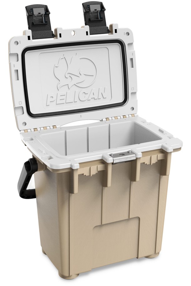 펠리칸 엘리트 쿨러 아이스박스 20QT(20.35L)는 캠핑과 여행에 적합한 아이스박스/쿨러입니다. 회전 성형 구조와 냉동고급 단열재를 사용하여 보온 및 보냉 기능을 제공하며, 다양한 색상(White/Gray, Tan/White, Dark Gray/Green, Pacific Blue/Gray, Hunter Green/Tan, Sage/Gray, Cement/White)으로 준비되어 있습니다. 스테인리스 잠금장치, 병따개 내장, 컵홀더 4개, 미끄럼 방지 패드, 손잡이 디자인 등 실용적인 특징을 갖췄으며, Press and pull latch system 잠금 방식을 사용합니다.
