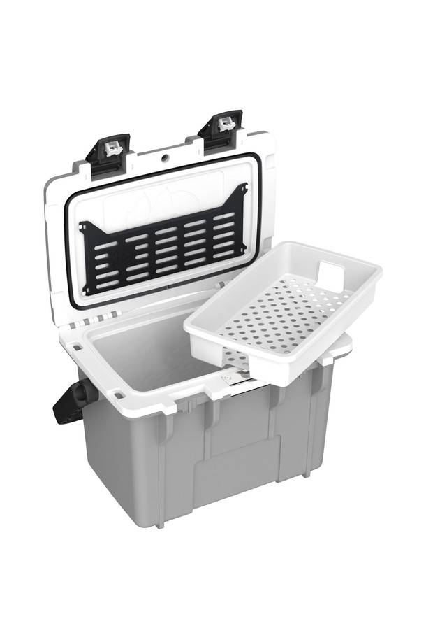 펠리칸 엘리트 쿨러 아이스박스 14QT(13.25L)는 캠핑, 피싱, 피크닉 등 다양한 야외 활동에 최적화된 미디엄 사이즈 아이스박스입니다. ABS, 스테인리스 스틸, 우레탄 폼 등 내구성이 뛰어난 소재로 제작되었으며, 상단 드라이 박스 수납공간, 내부 트레이, 내장 병따개, 이지그루브 손잡이 등 편리한 기능들을 갖추었습니다. 14QT (13.25L) 용량으로 넉넉한 보관이 가능하며, Press-and-pull 래치 시스템으로 쉽고 안전하게 잠글 수 있으며, White/Gray, Dark Gray/Green 등 6가지 다채로운 색상으로 만나보실 수 있습니다.
