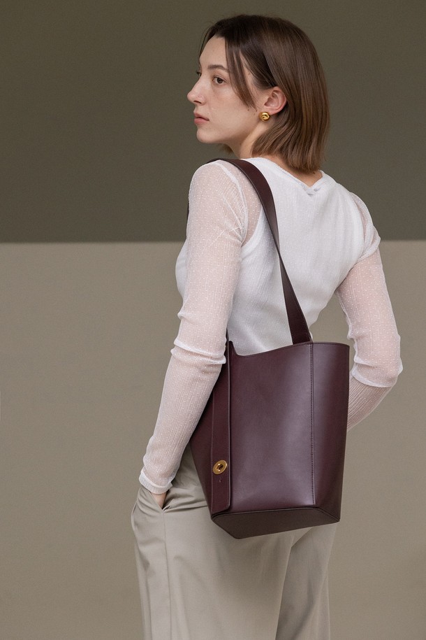 RE:FRAME - 숄더백 - 2way Leather Bucket Bag Italy Leather _ Wine