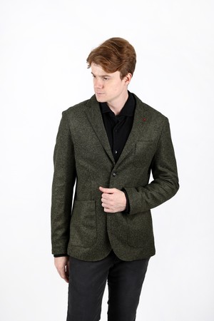 남성 노치드 라펠 카라 블레이저 JK121A