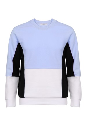 멀티컬러 캐주얼 배색 맨투맨 TEE106A