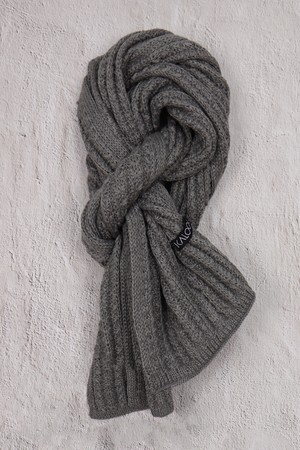 눈꽃 패턴 니트 목도리 머플러 AMU125A