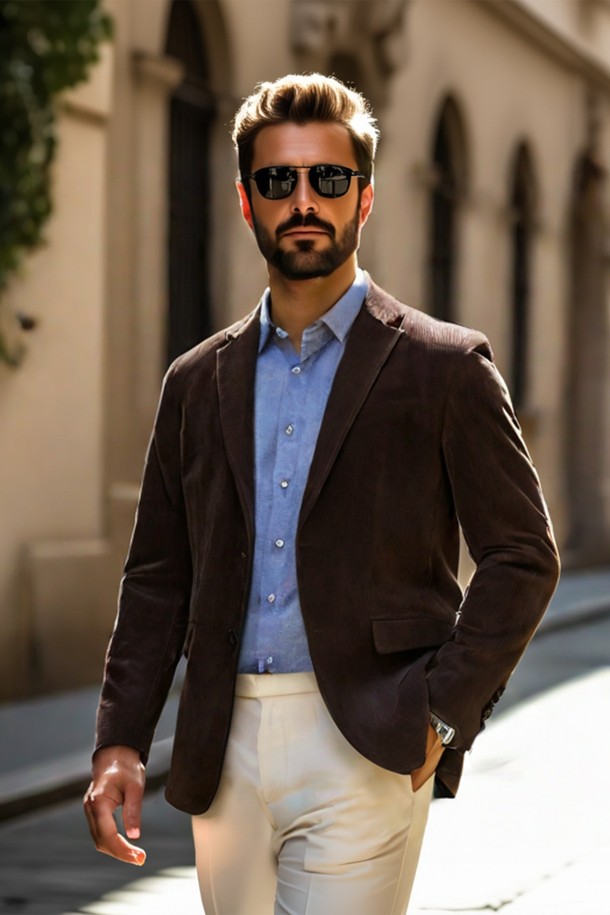 세련된 남성미를 더하는 양가죽 스트라이프 패턴 자켓 CLJP113입니다. 부드러운 촉감의 양가죽 소재와 중간 두께감으로 봄, 가을 시즌에 적합하며, 베이직한 디자인과 스트라이프 패턴이 세련된 스타일을 연출합니다. 버튼 여밈 방식의 레귤러 기장 블레이저 타입으로, 안쪽 주머니와 뒤트임 디테일, 캠스웨이드 가죽원단, 안감 폴리에스터 100%를 사용하여 실용성과 고급스러움을 더했습니다. 데이트룩, 비즈니스 캐주얼 등 다양한 TPO에 활용 가능하며, 클래식, 미니멀, 캐주얼 스타일을 즐겨 입는 남성에게 추천합니다. 브라운 컬러의 베이직핏으로, 어떤 옷에도 매치하기 용이합니다.
