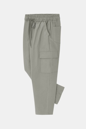 IKALOOK 린넨 워싱 스판 밴딩 카고 팬츠 CPT110