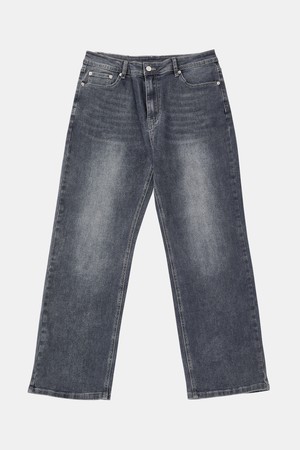 스트레이트핏 워싱 스판 데님 팬츠 CJN104