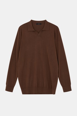 멀티컬러 브이 카라넥 긴팔 니트티 CNIT106