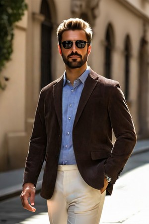 양가죽 스트라이프 패턴 자켓 CLJP113