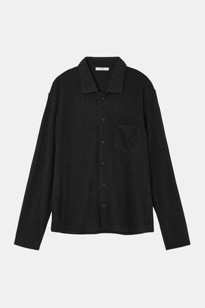 카라넥 골지 셔츠형 가디건 CKA104