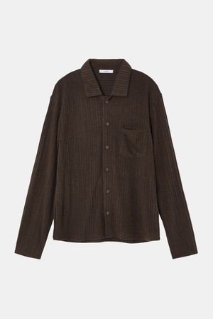 카라넥 골지 셔츠형 가디건 CKA104