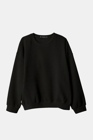 벨루아 오버핏 니트형 맨투맨 CTEE122