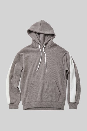 배색 골지 포켓 후드티 CTEE125