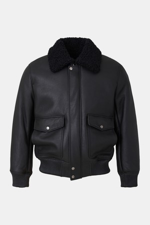 커리 밴딩 양가죽 무스탕 CLJP124