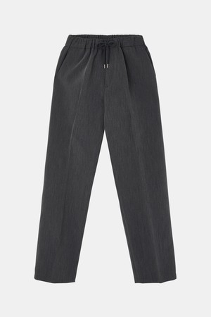 일자핏 원턱 밴딩 슬랙스 CPT162