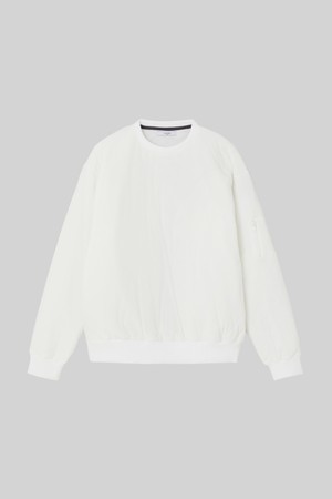 슬리브 포켓 방풍 패딩 맨투맨 CTEE127