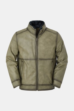 램스킨 라인 워싱 구스다운 점퍼 CLJP128