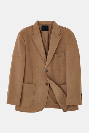 솔리드 울 모직 버튼 자켓 CJK120