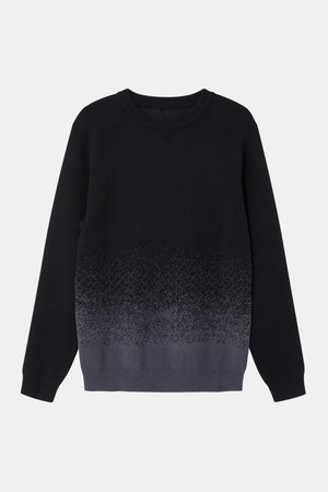 도트 그라데이션 라운드 니트 CNIT116